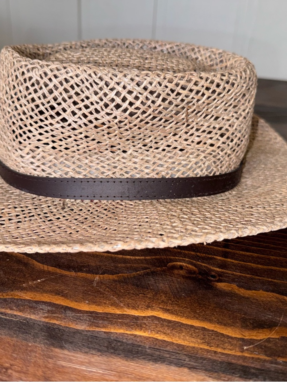 Stetson Straw Hat S/M Ventilated Western Cowboy Summer Beach Ranch Style - Picture 4 of 7